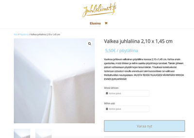 Vuokrauspalvelu verkkokauppana